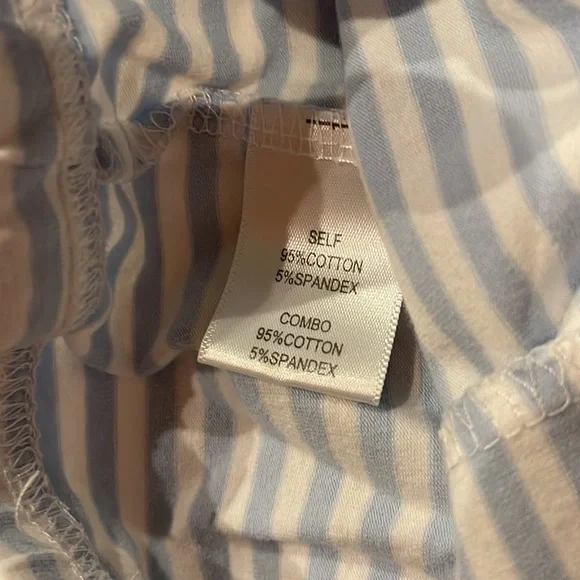 Morgan Lane Mini striped blue and white pajamas, size 6 kids - Picture 4 of 4